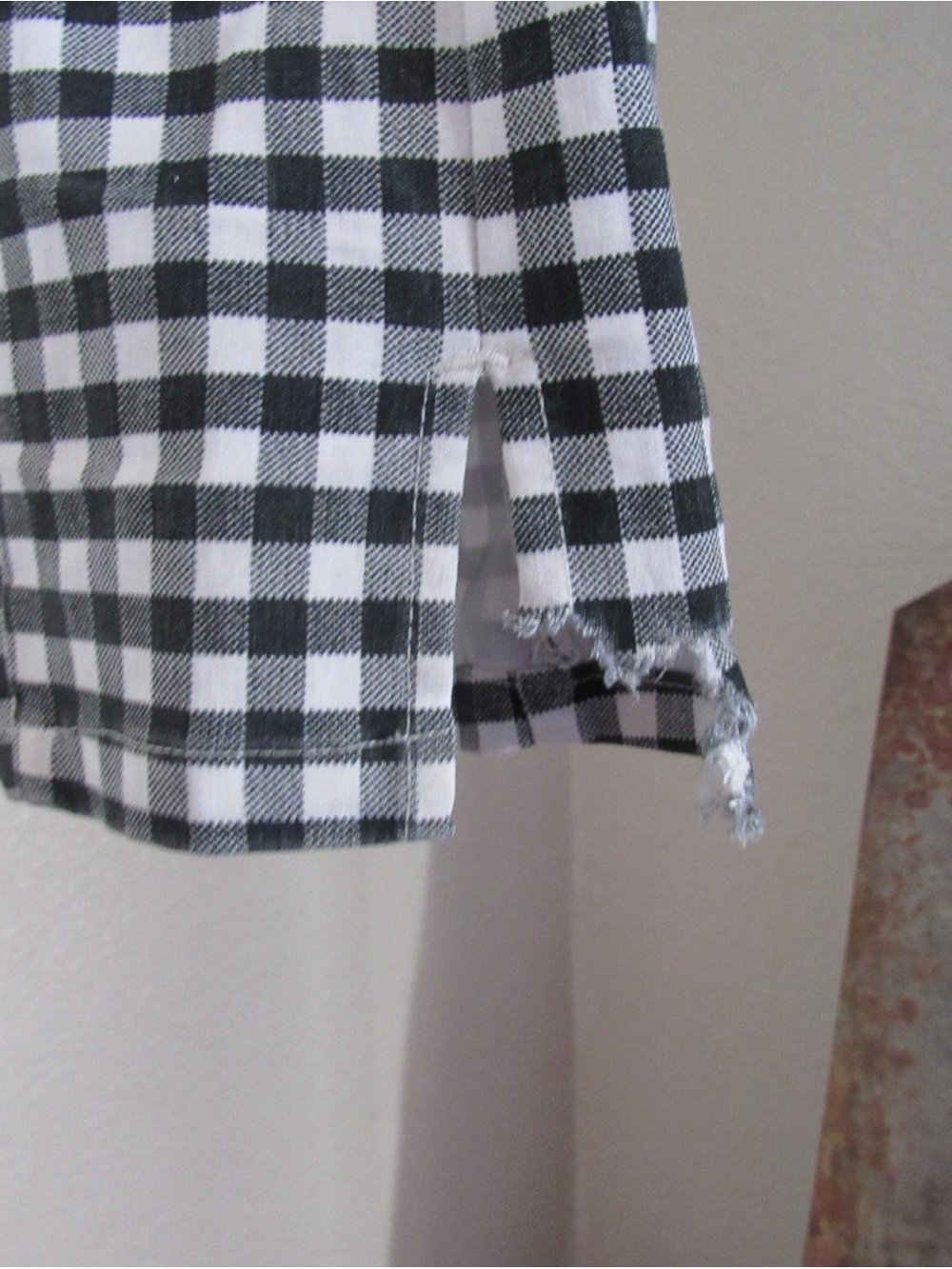 Hell Bunny Black and White Gingham Woman’s Cigarette Pants - Picture 7 of 7